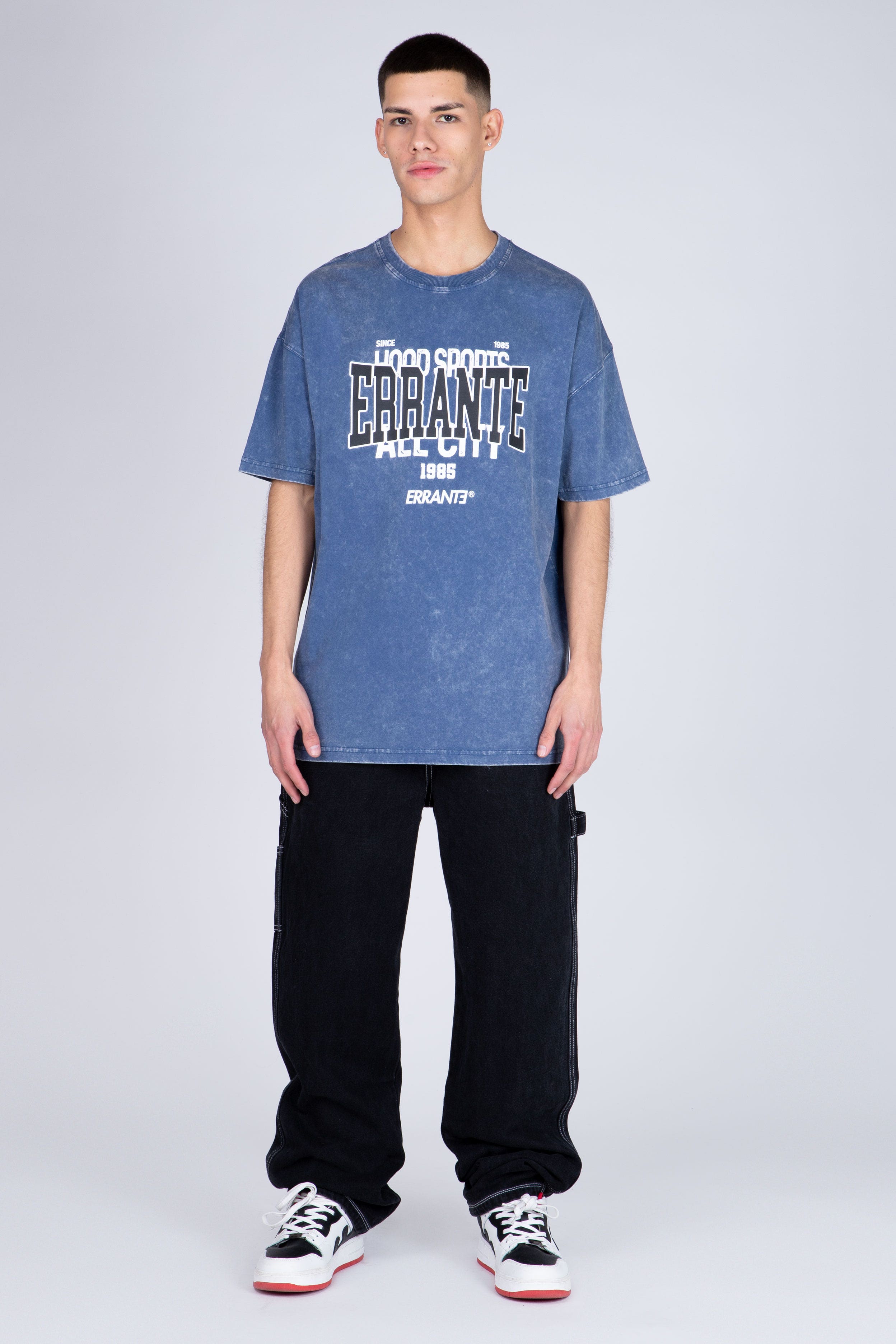 Polera Manga Corta Out Of Stock Azul ERRANTE