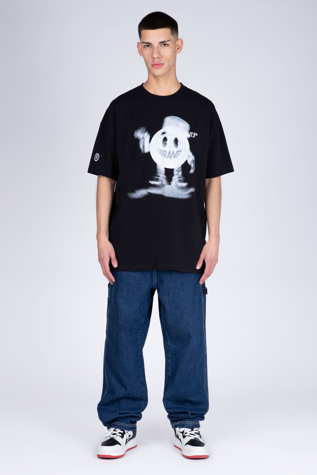 Polera Manga Corta Pixel Negro ERRANTE