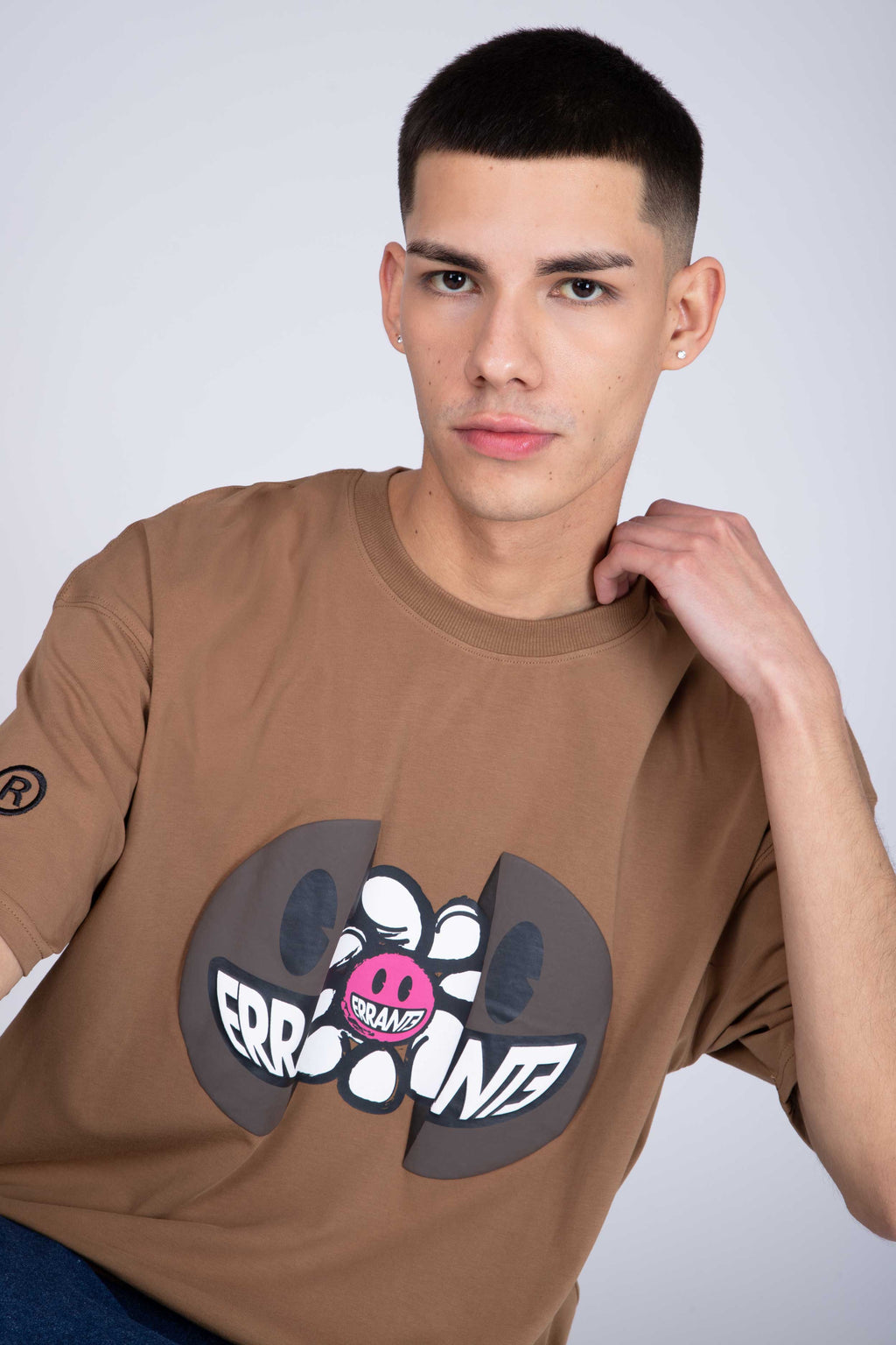 Polera Manga Corta Surprise Café ERRANTE