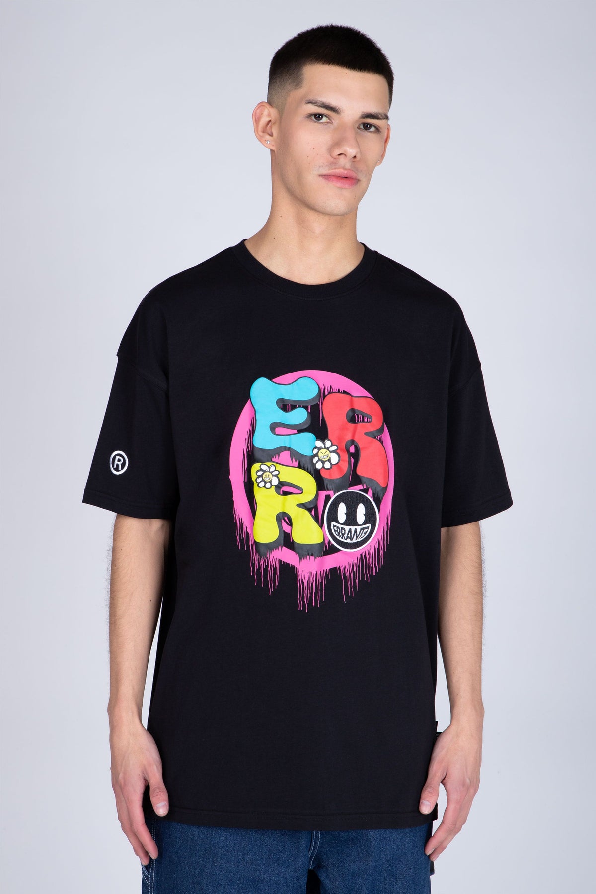 Polera Manga Corta Restless Negro ERRANTE