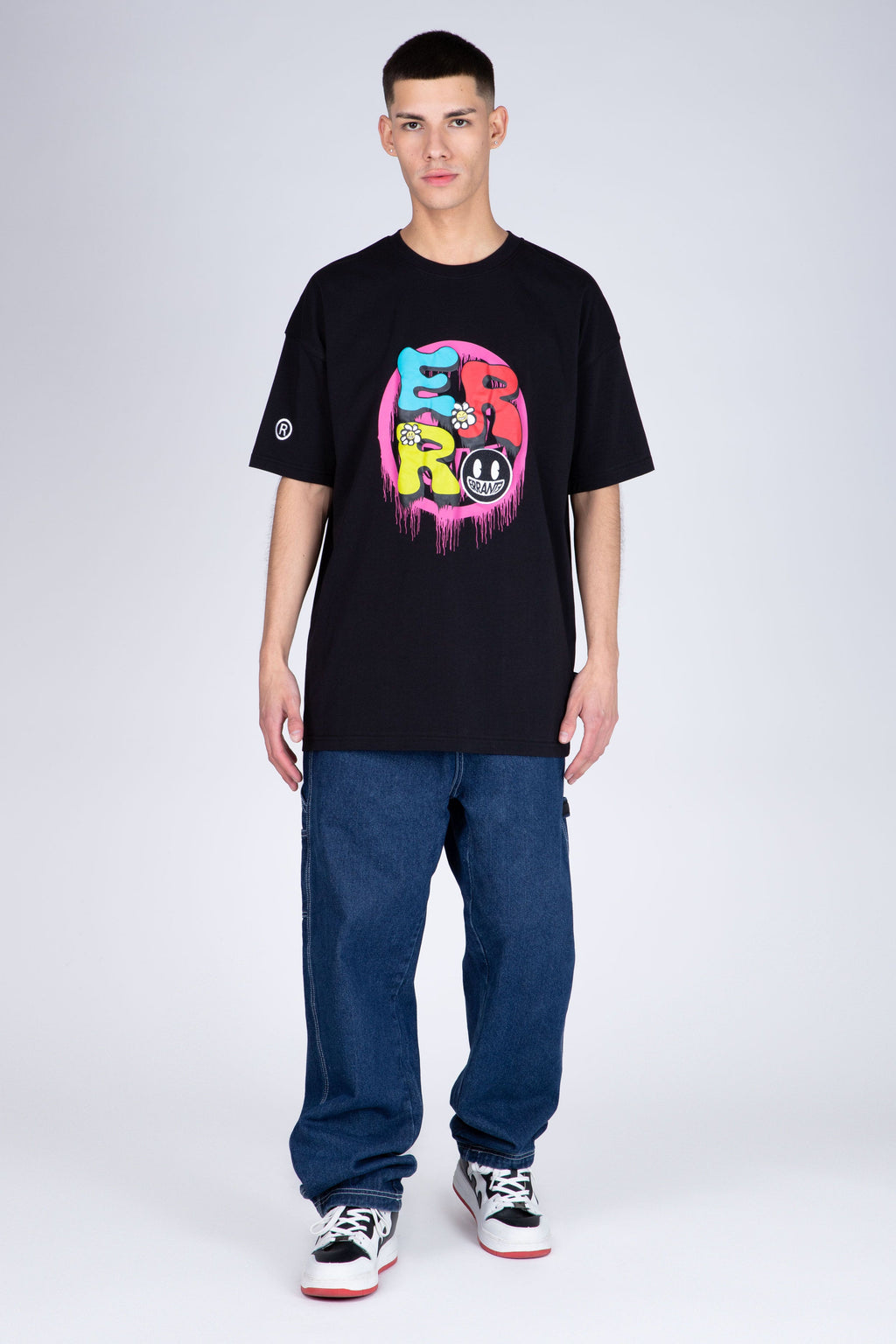 Polera Manga Corta Restless Negro ERRANTE