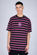 Polera Manga Corta Keen Negro/Rosado ERRANTE