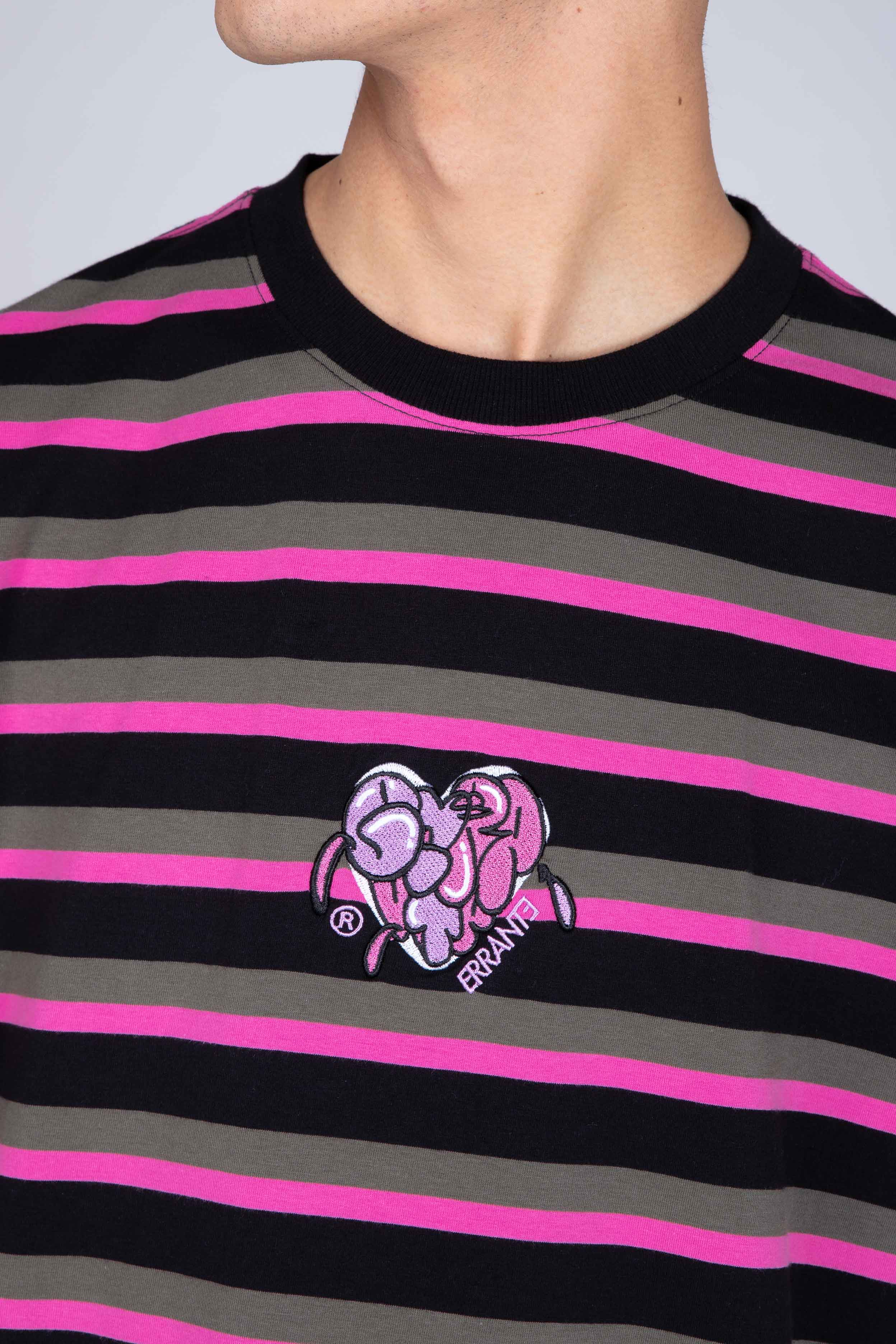 Polera Manga Corta Keen Negro/Rosado ERRANTE