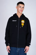 Poleron Zip Garfield O'Clock Negro ERRANTE