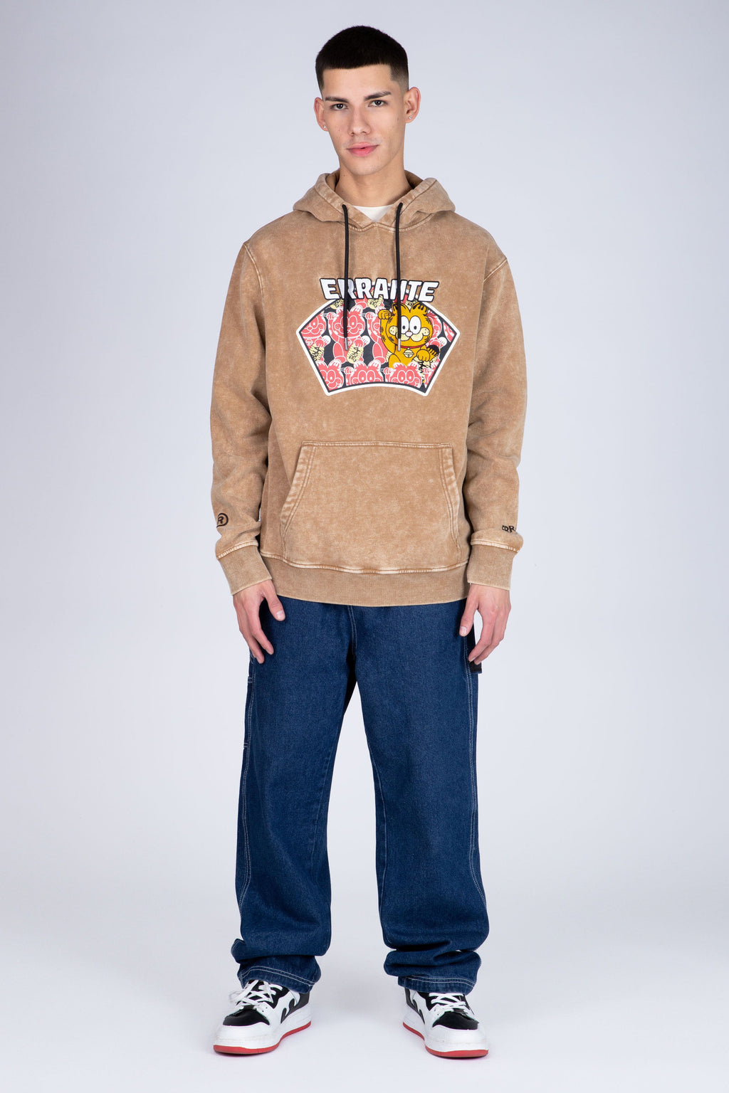Poleron Hood Garfield Lucky Cat Café ERRANTE