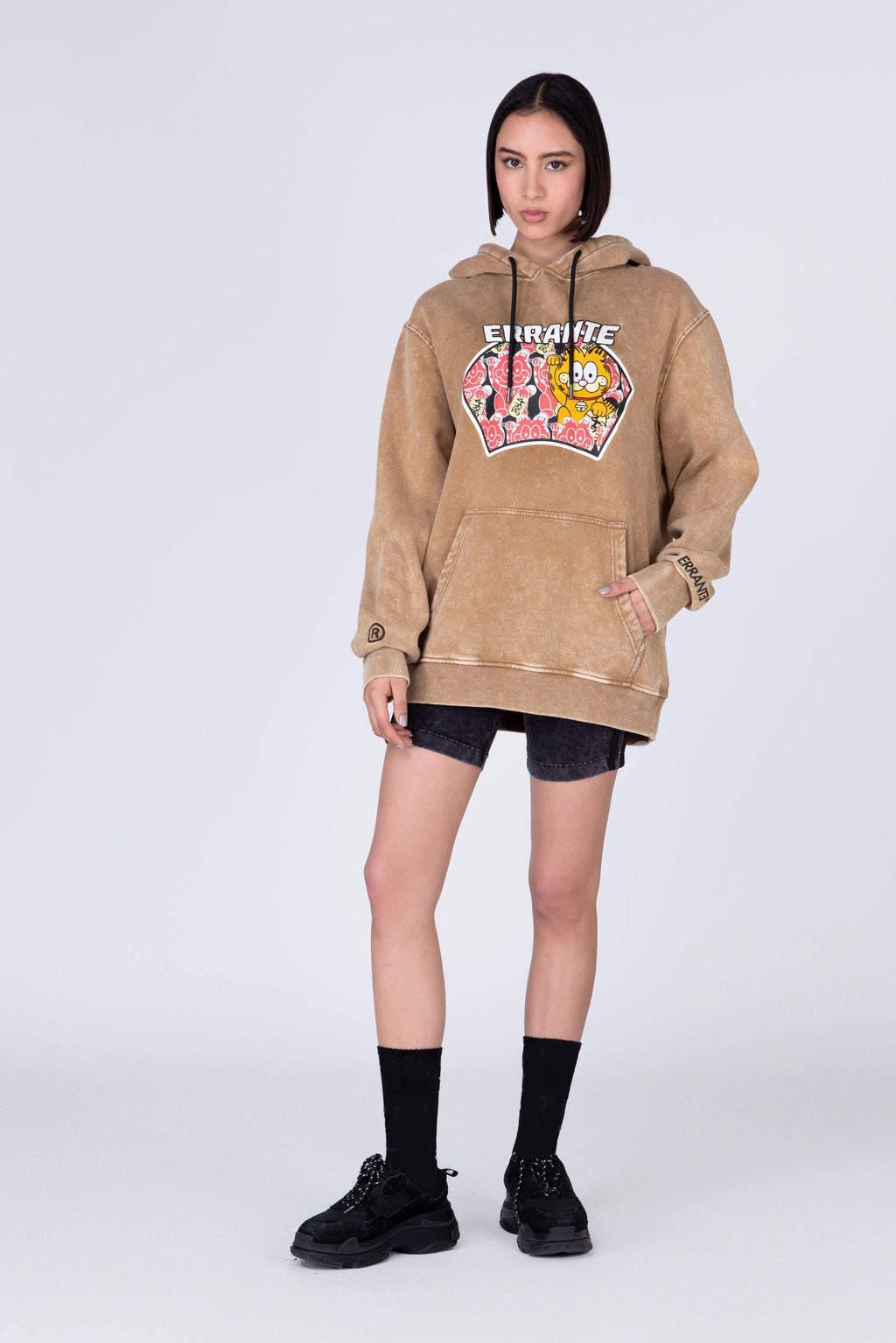 Poleron Hood Garfield Lucky Cat Café ERRANTE
