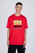 Polera Manga Corta Garfield Fortune Rojo ERRANTE