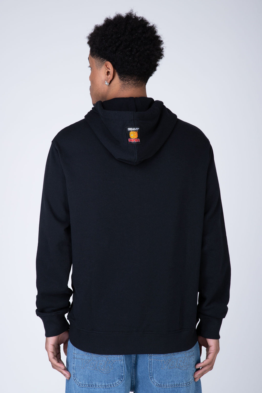 Poleron Hood Garfield Stuffed Negro ERRANTE