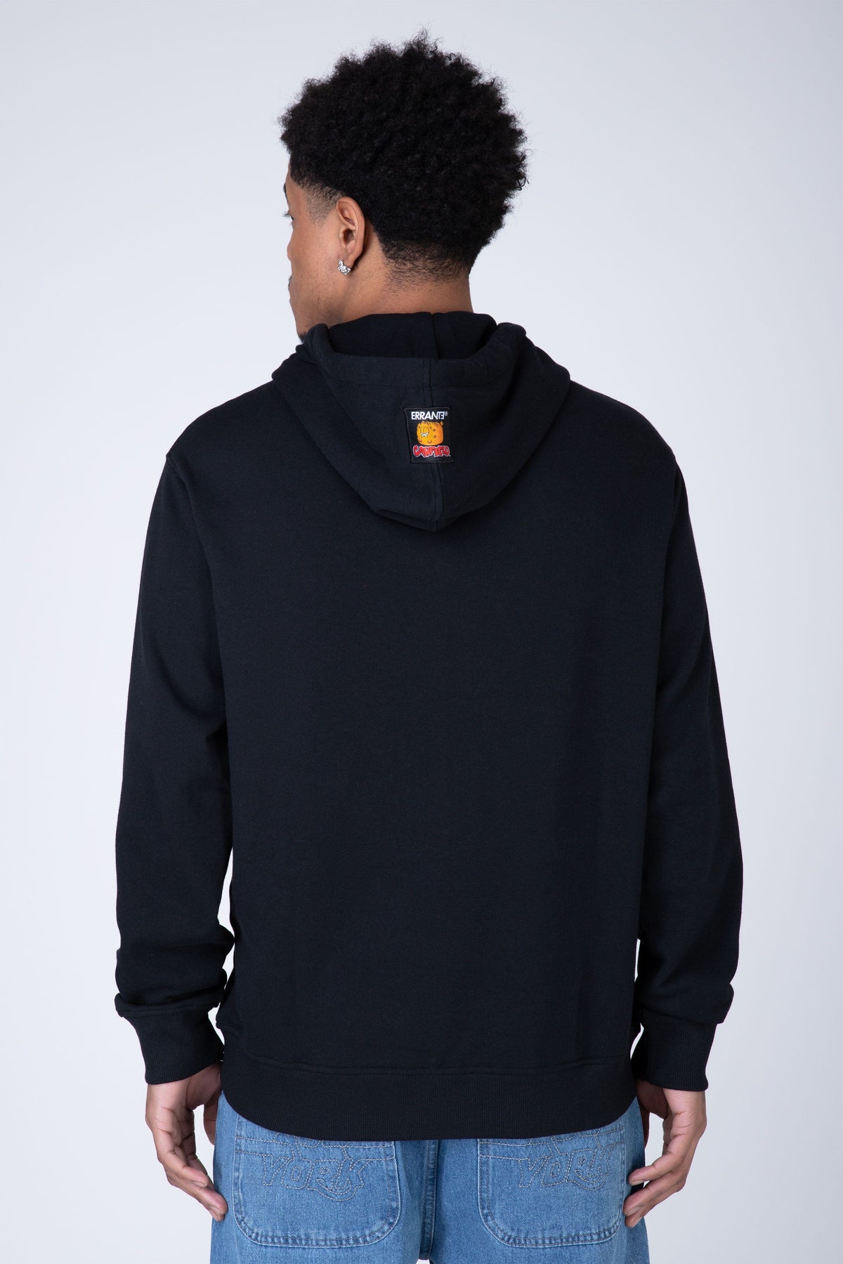 Poleron Hood Garfield Stuffed Negro ERRANTE