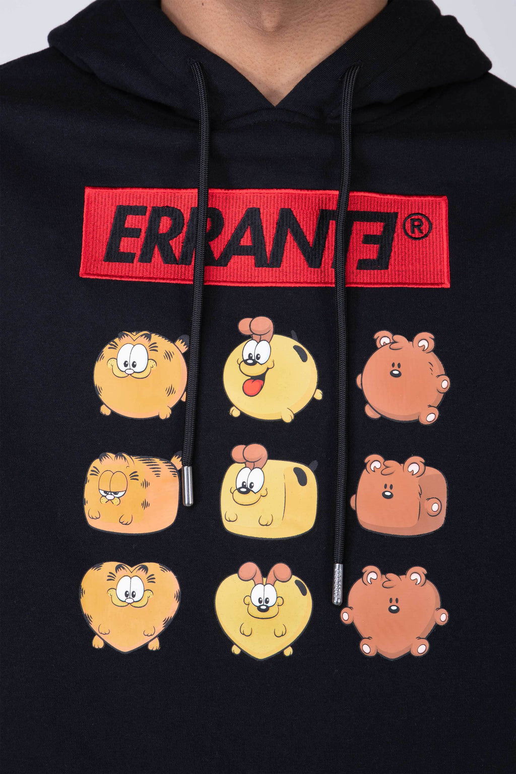 Poleron Hood Garfield Stuffed Negro ERRANTE