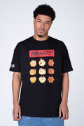 Polera Manga Corta Garfield Stuffed Negro ERRANTE