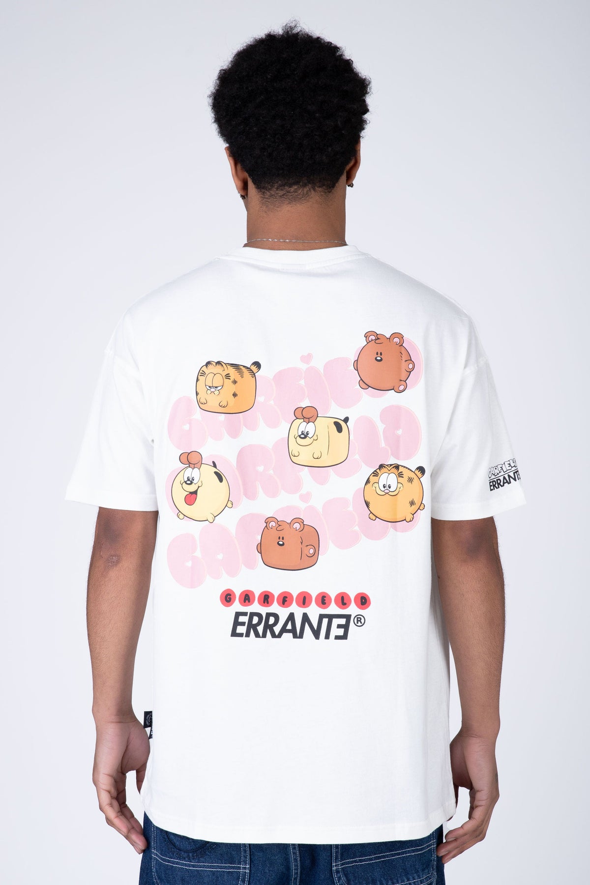 Polera Manga Corta Garfield Balloon Blanco ERRANTE
