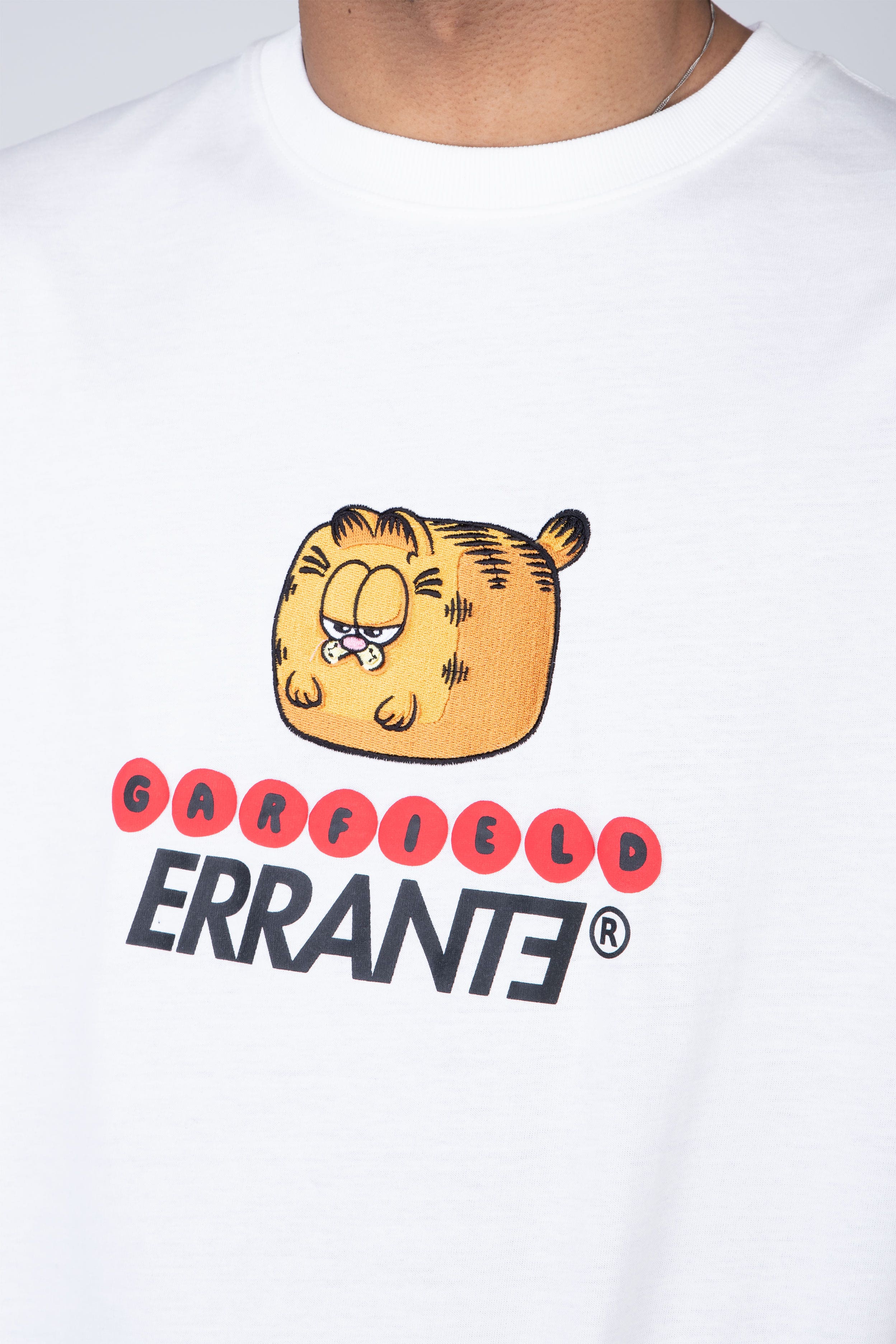 Polera Manga Corta Garfield Balloon Blanco ERRANTE
