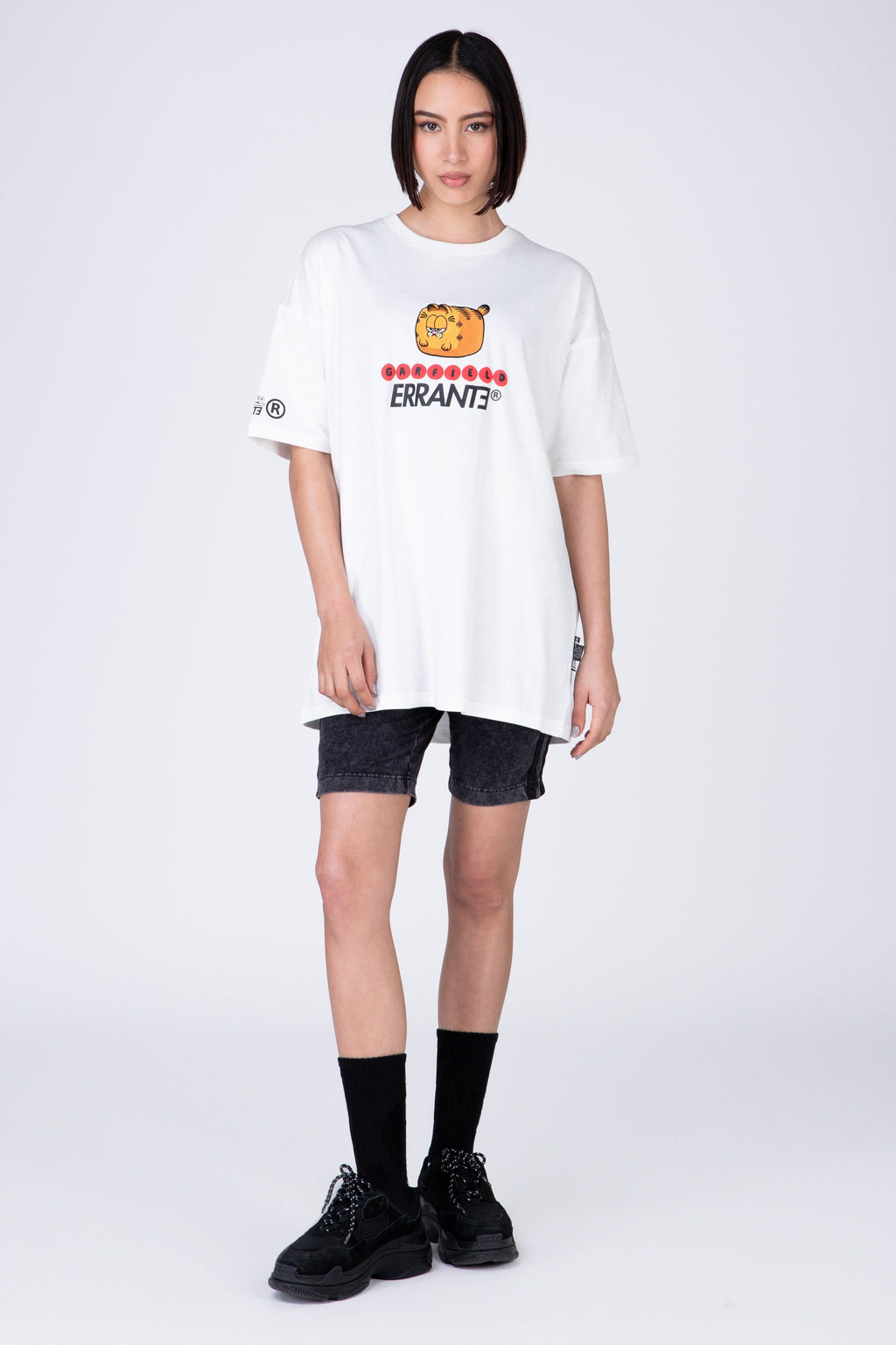 Polera Manga Corta Garfield Balloon Blanco ERRANTE