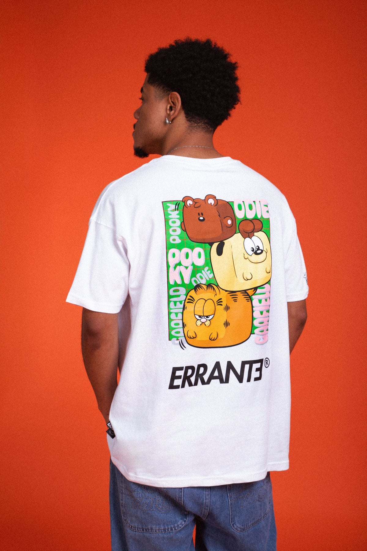 Polera Manga Corta Garfield Cute&Cuddly Blanco ERRANTE