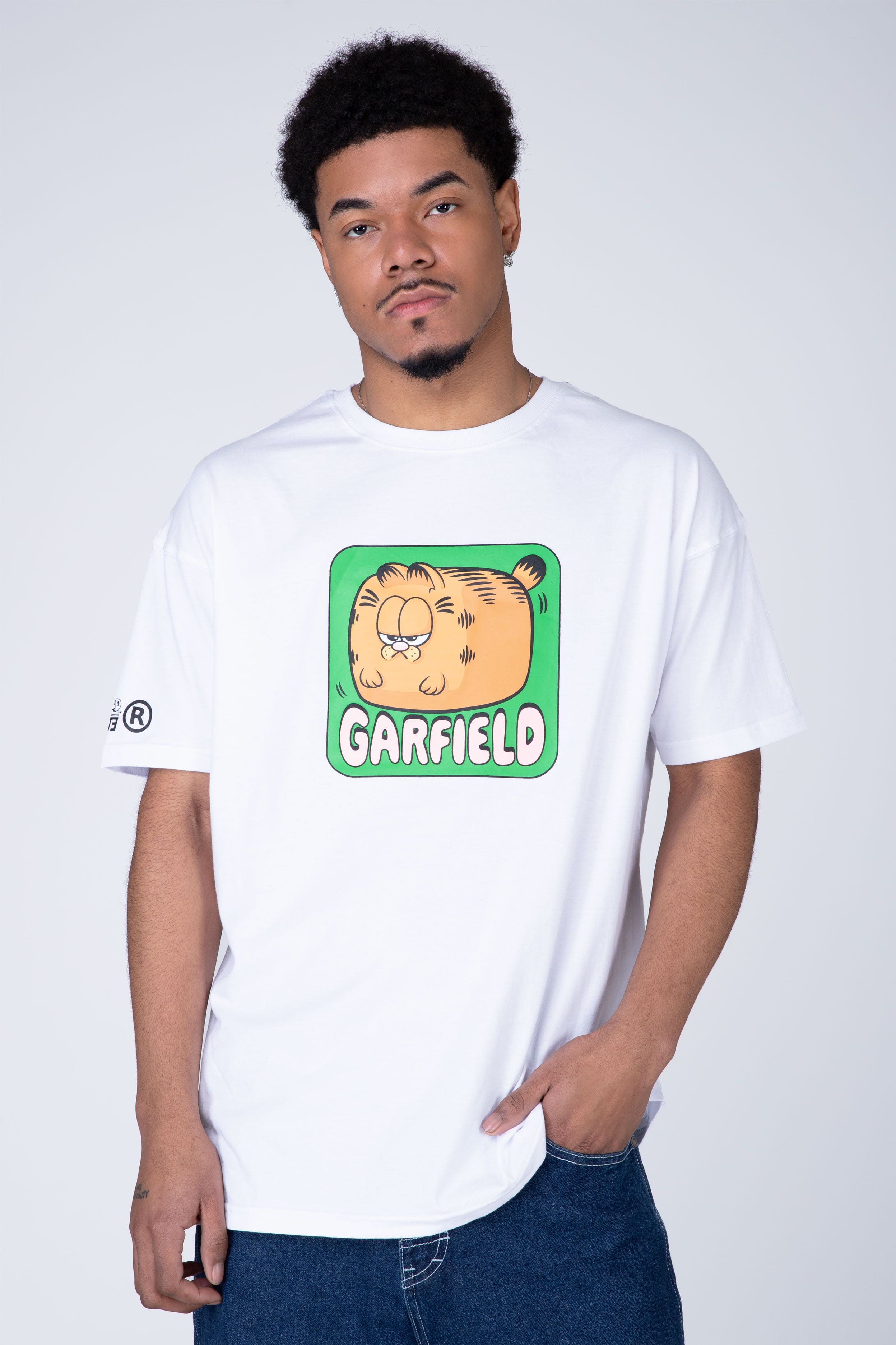 Polera Manga Corta Garfield Cute&Cuddly Blanco ERRANTE