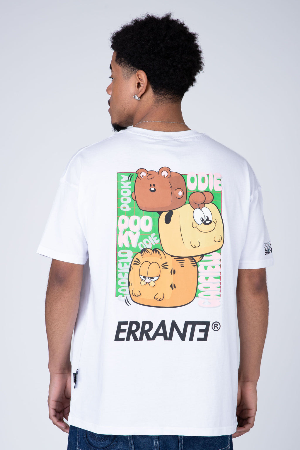 Polera Manga Corta Garfield Cute&Cuddly Blanco ERRANTE