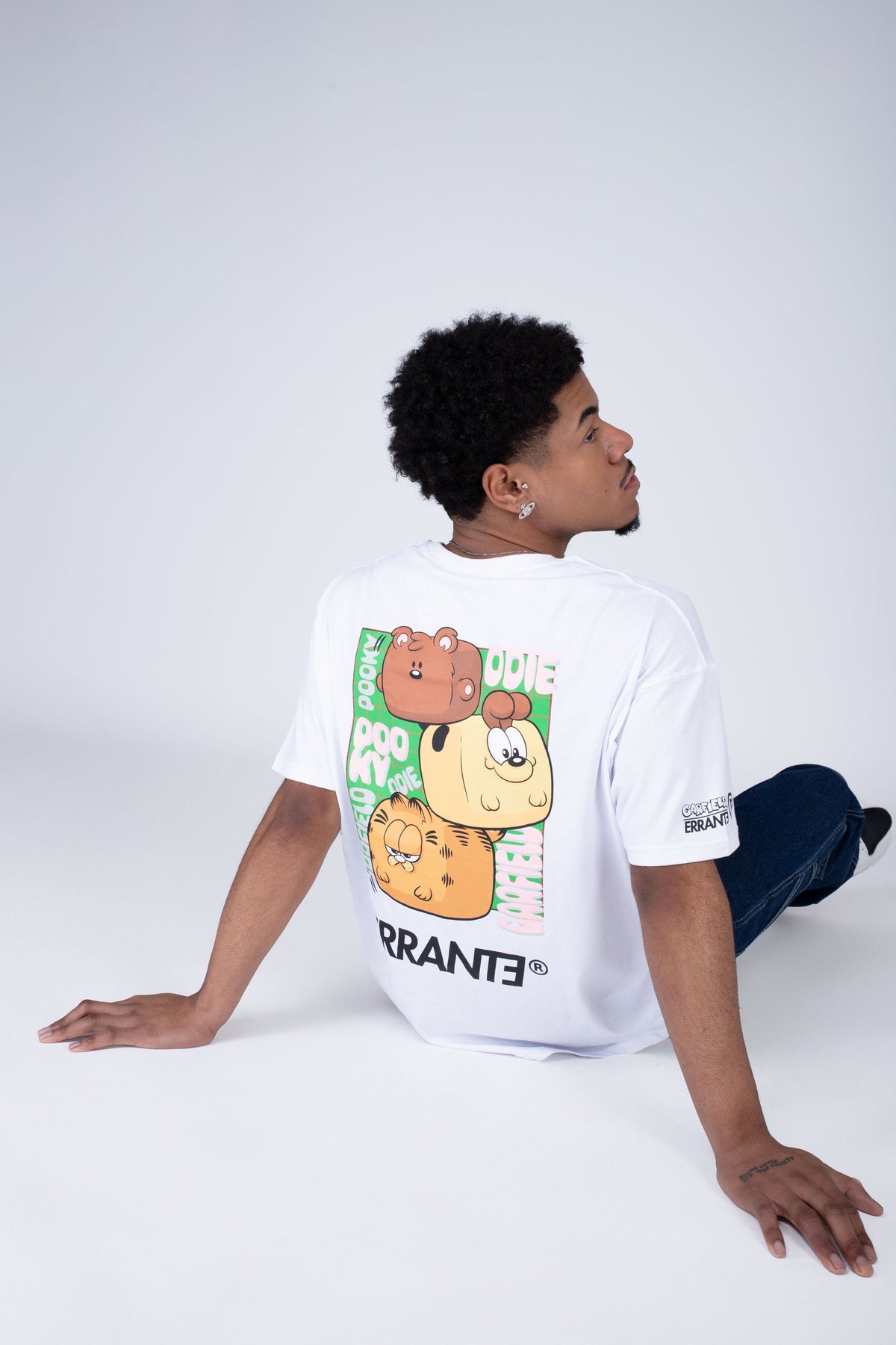Polera Manga Corta Garfield Cute&Cuddly Blanco ERRANTE
