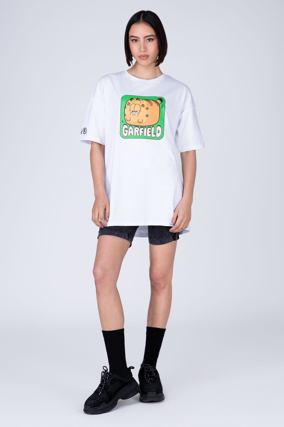 Polera Manga Corta Garfield Cute&Cuddly Blanco ERRANTE