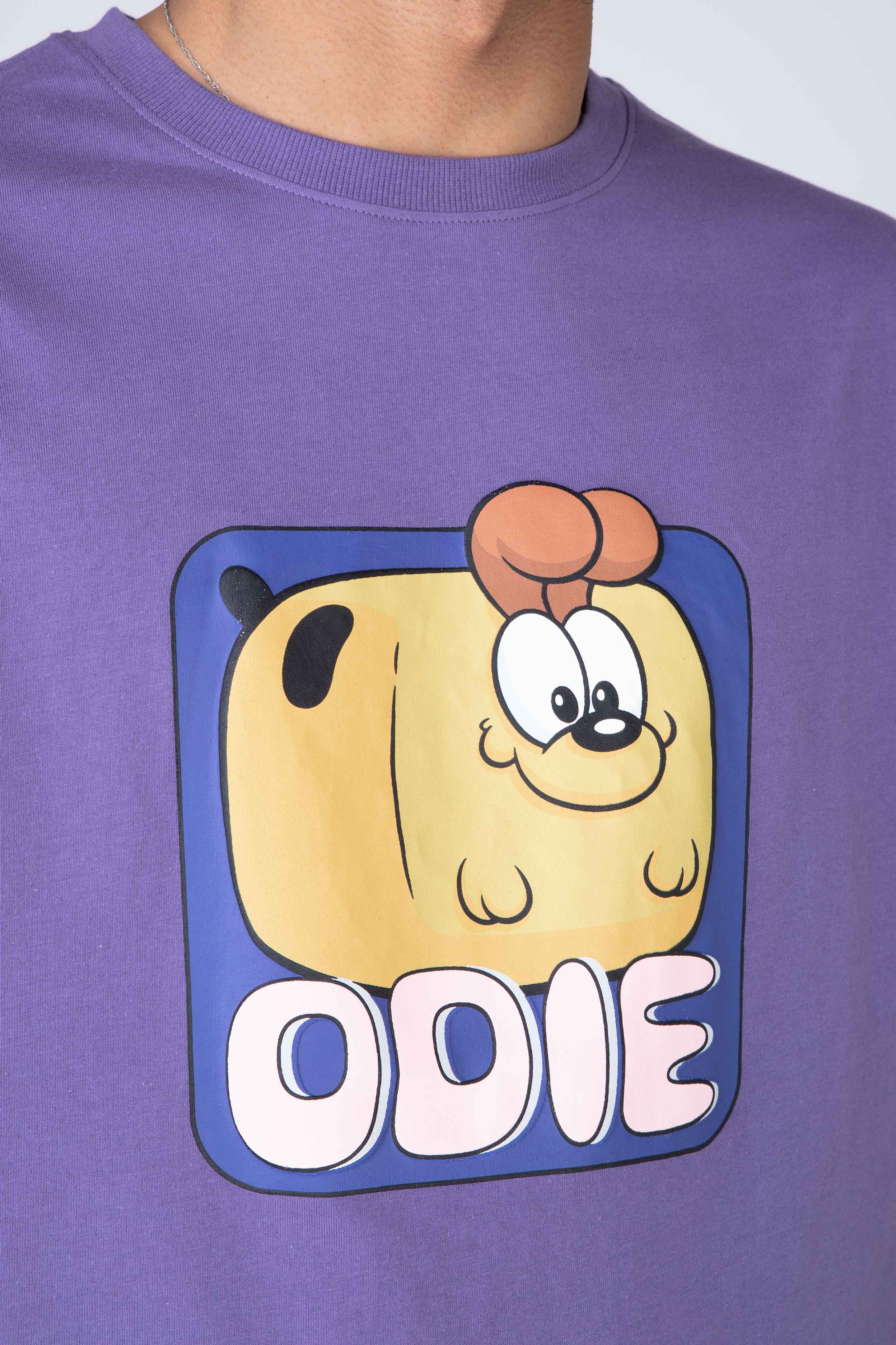 Polera Manga Corta Garfield Cute&Cuddly Morado ERRANTE