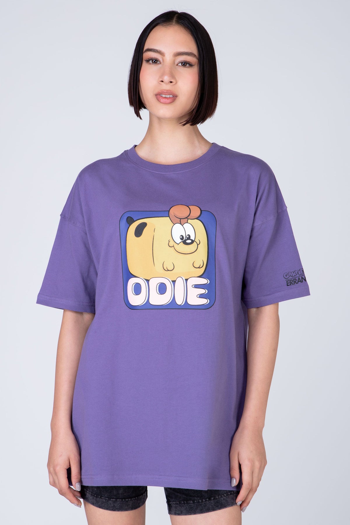 Polera Manga Corta Garfield Cute&Cuddly Morado ERRANTE