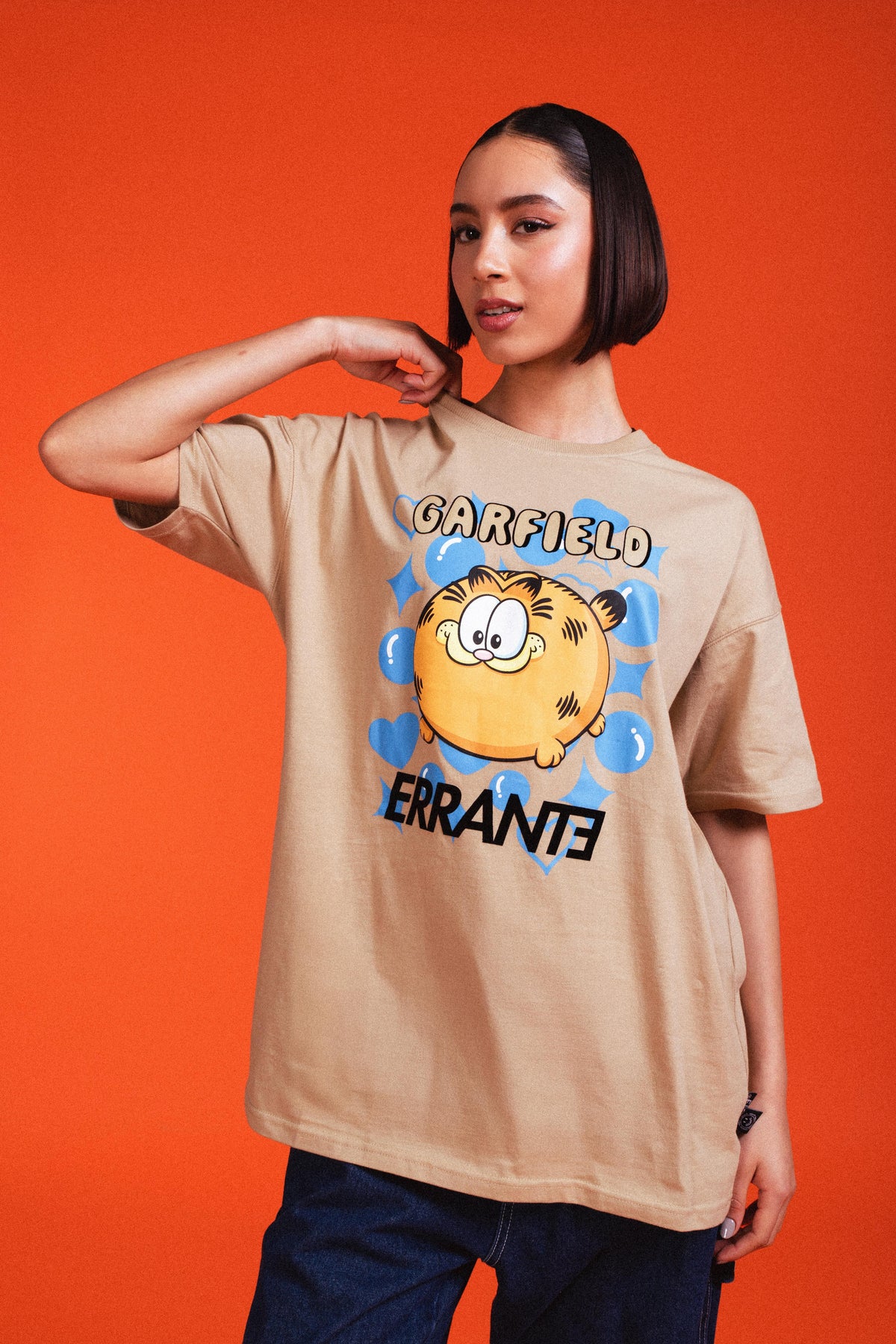 Polera Manga Corta Garfield Feedme Café ERRANTE