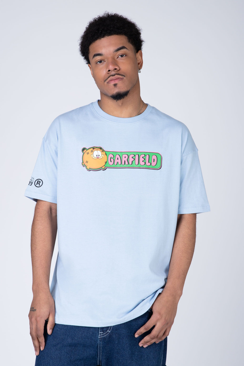 Polera Manga Corta Garfield Key Celeste ERRANTE