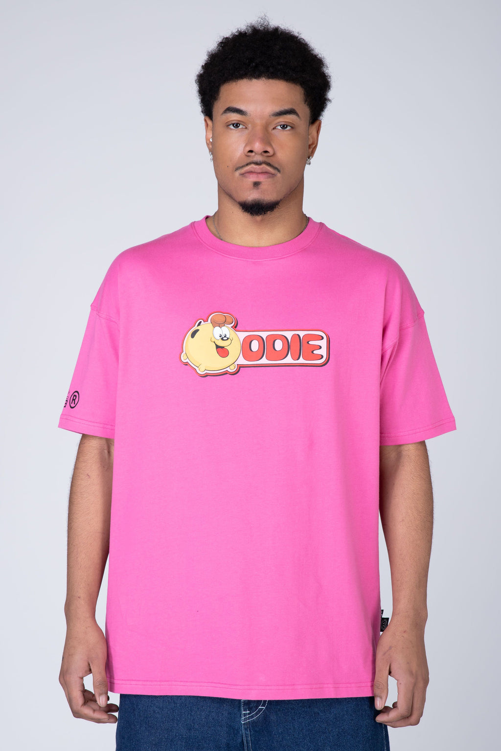 Polera Manga Corta Garfield Key Rosado ERRANTE