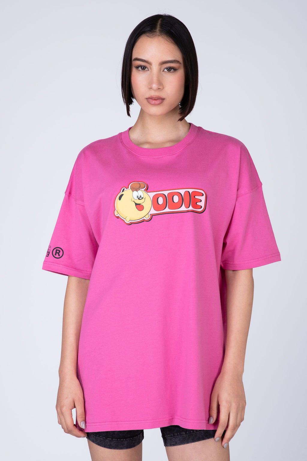 Polera Manga Corta Garfield Key Rosado ERRANTE