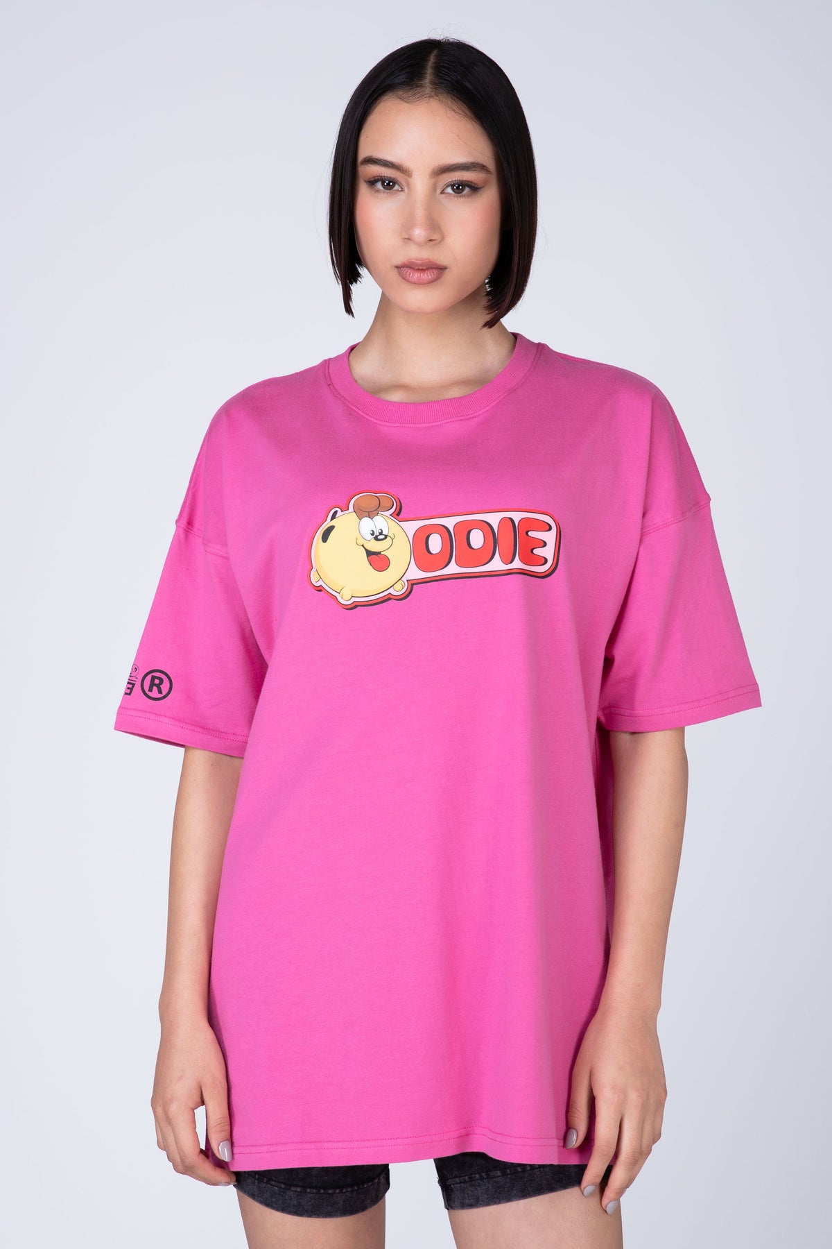 Polera Manga Corta Garfield Key Rosado ERRANTE