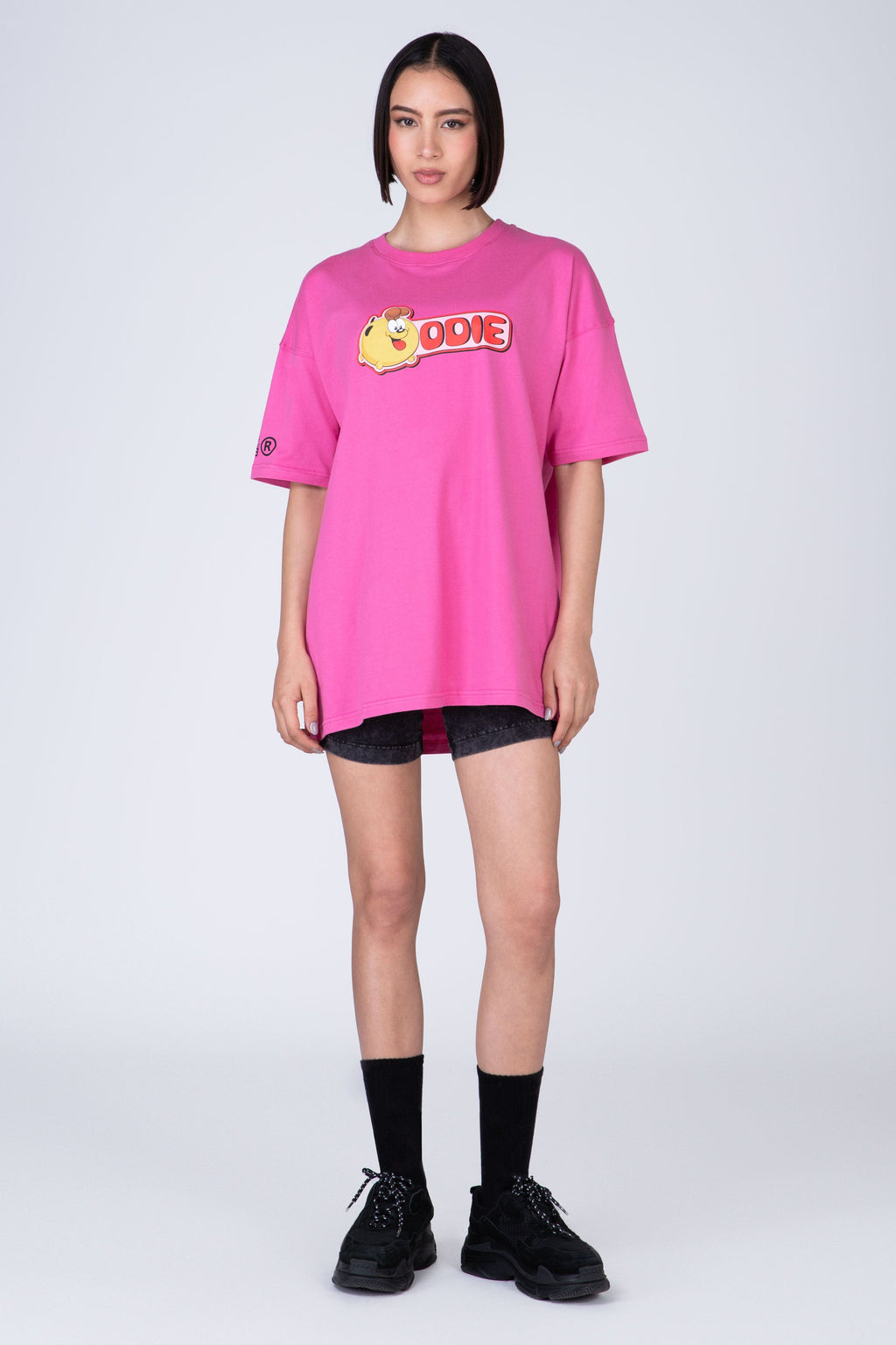 Polera Manga Corta Garfield Key Rosado ERRANTE