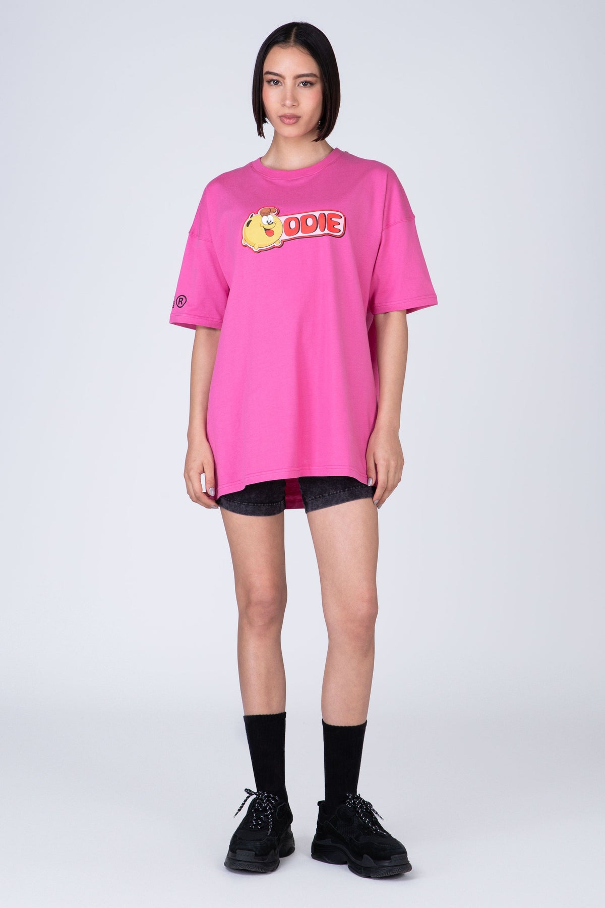 Polera Manga Corta Garfield Key Rosado ERRANTE