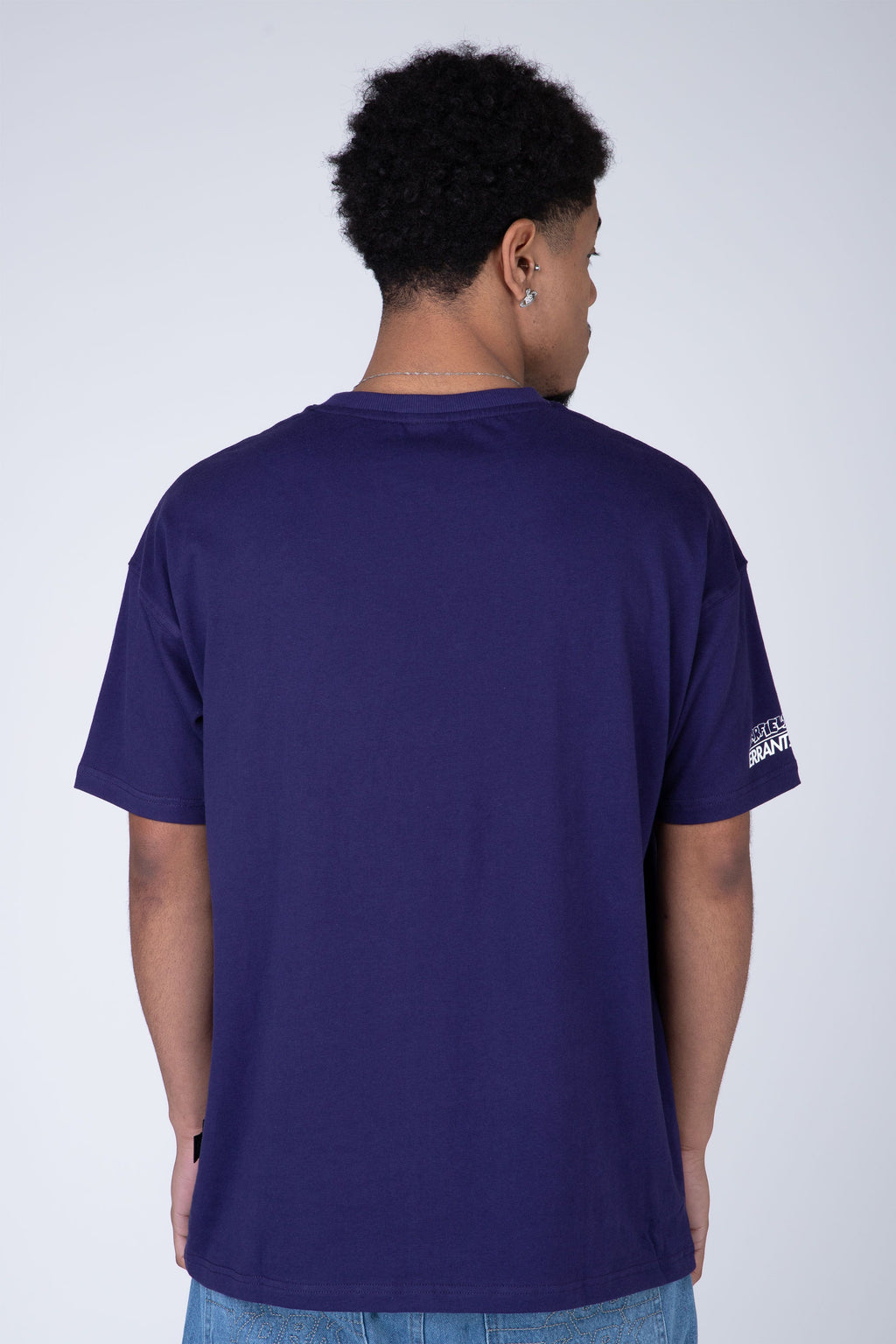 Polera Manga Corta Garfield Positivity Morado ERRANTE