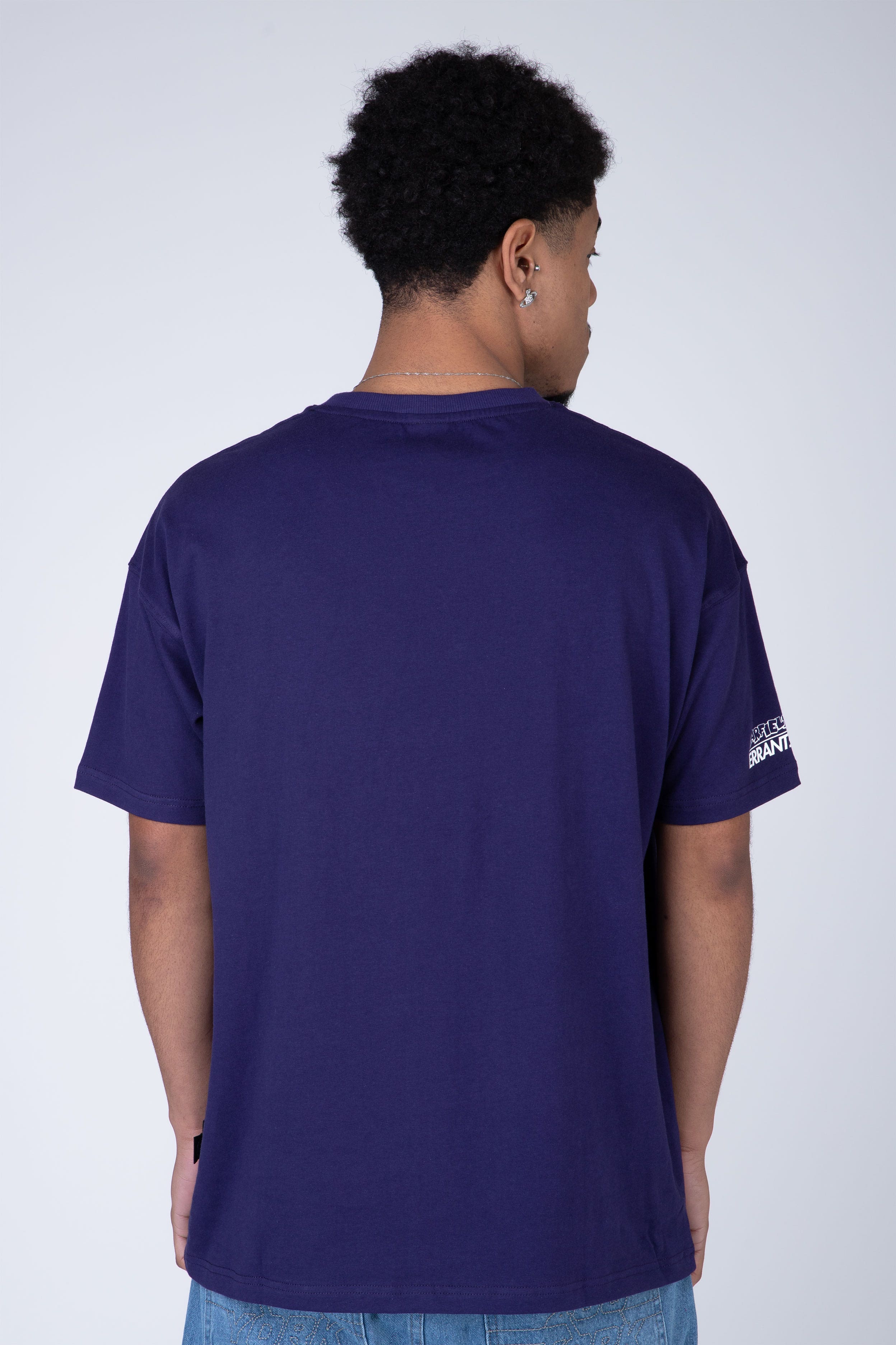 Polera Manga Corta Garfield Positivity Morado ERRANTE