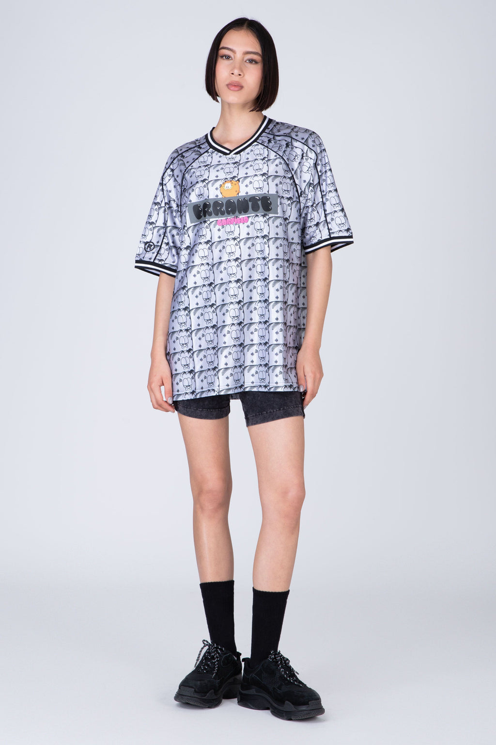 Camiseta Manga Corta Garfield Soccercat Gris ERRANTE