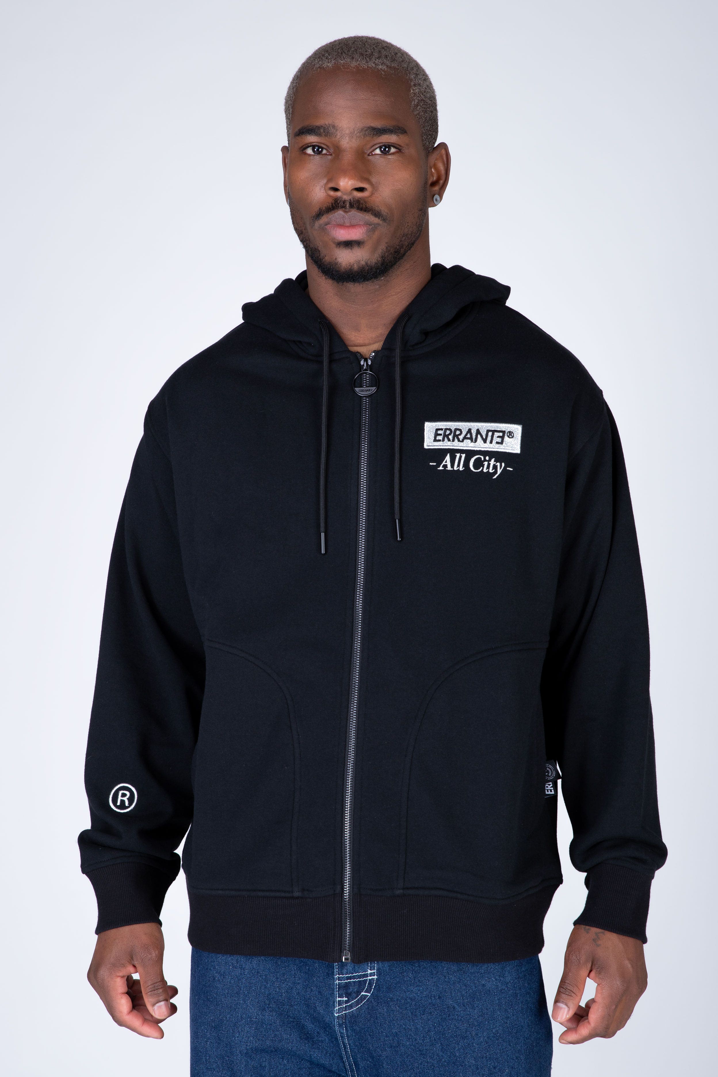 Poleron Zip Popcorn Negro ERRANTE