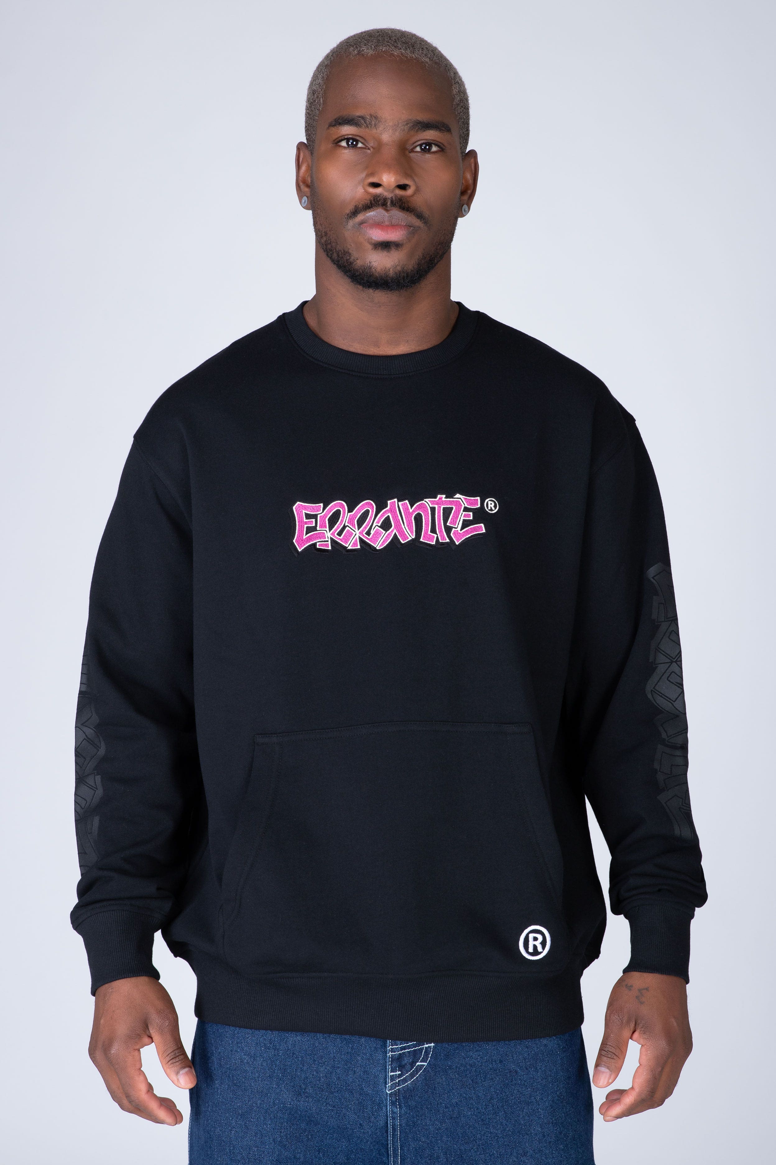 Poleron Crew Neck Graf Wear Negro ERRANTE