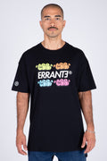 Polera Manga Corta Four Negro ERRANTE
