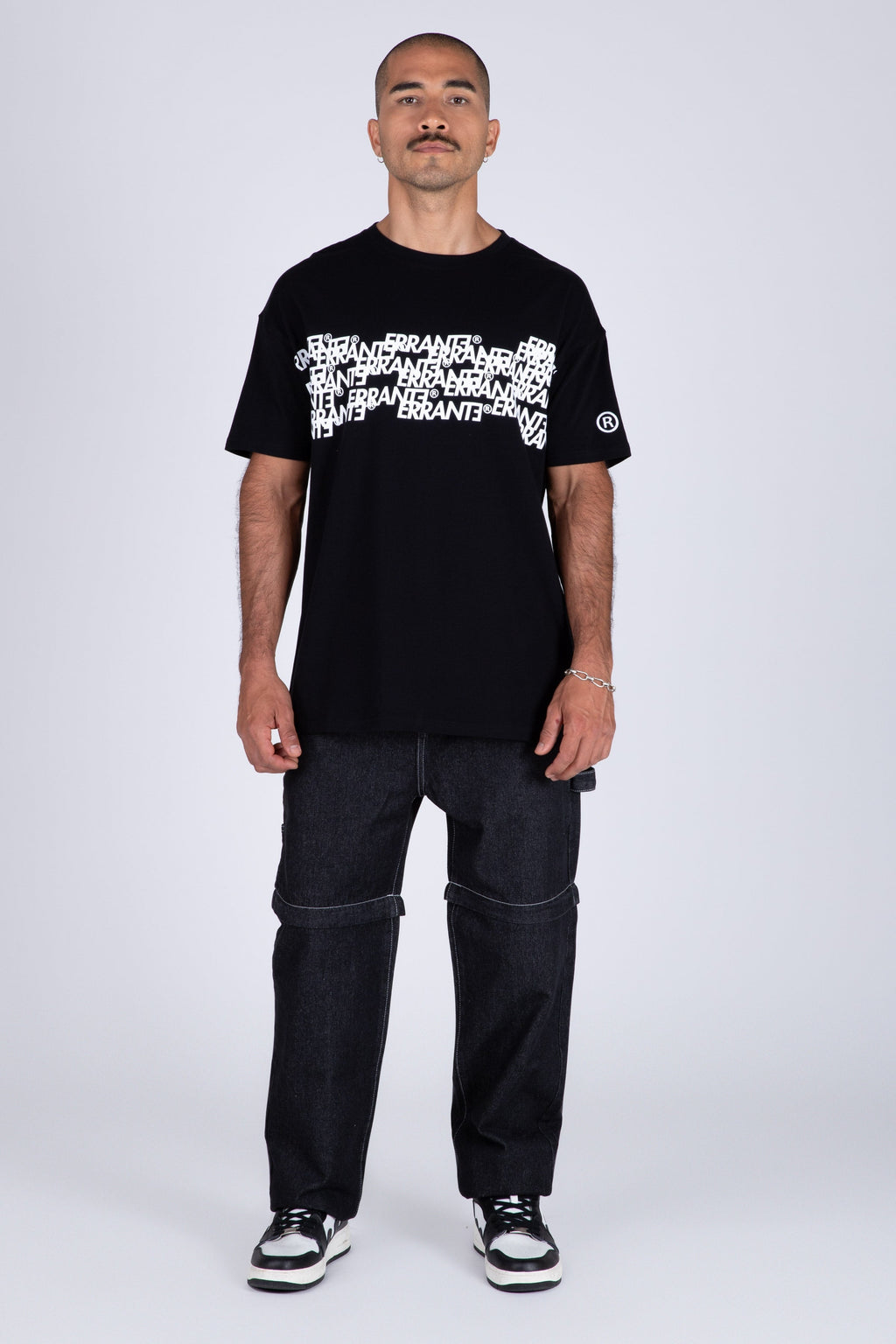 Polera Manga Corta Multi Negro ERRANTE