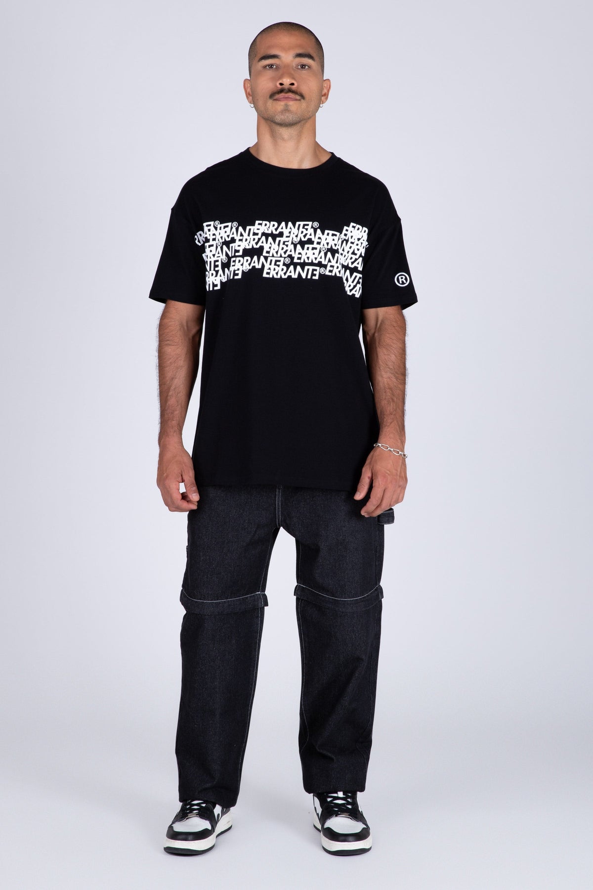 Polera Manga Corta Multi Negro ERRANTE