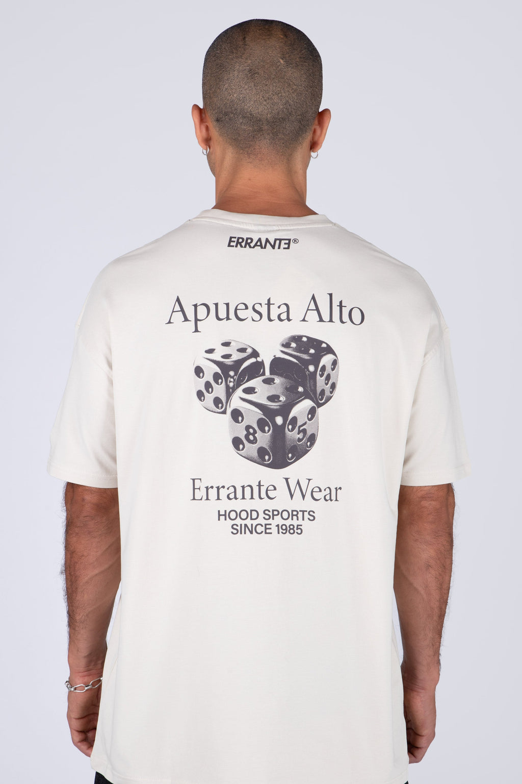 Polera Manga Corta Apuesta Alto Beige ERRANTE