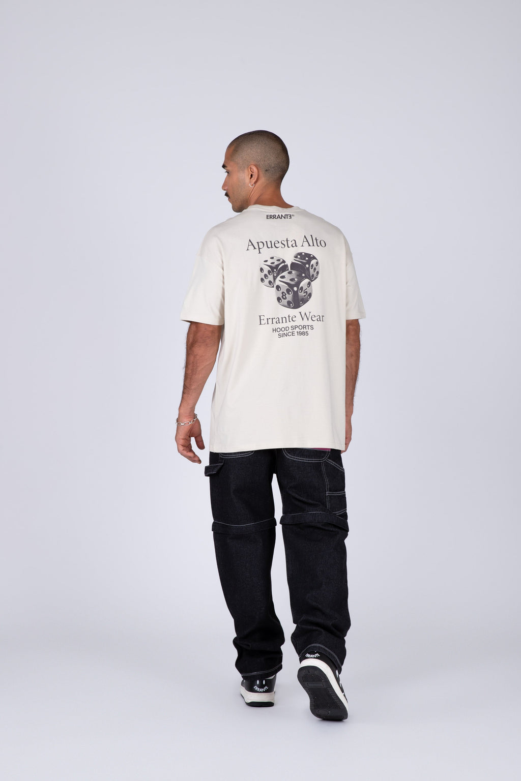 Polera Manga Corta Apuesta Alto Beige ERRANTE