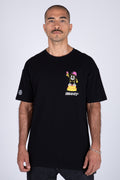 Polera Manga Corta Street Art Negro ERRANTE