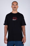 Polera Manga Corta Afterlife Negro ERRANTE