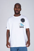Polera Manga Corta Pitufos Bubbly Blanco ERRANTE