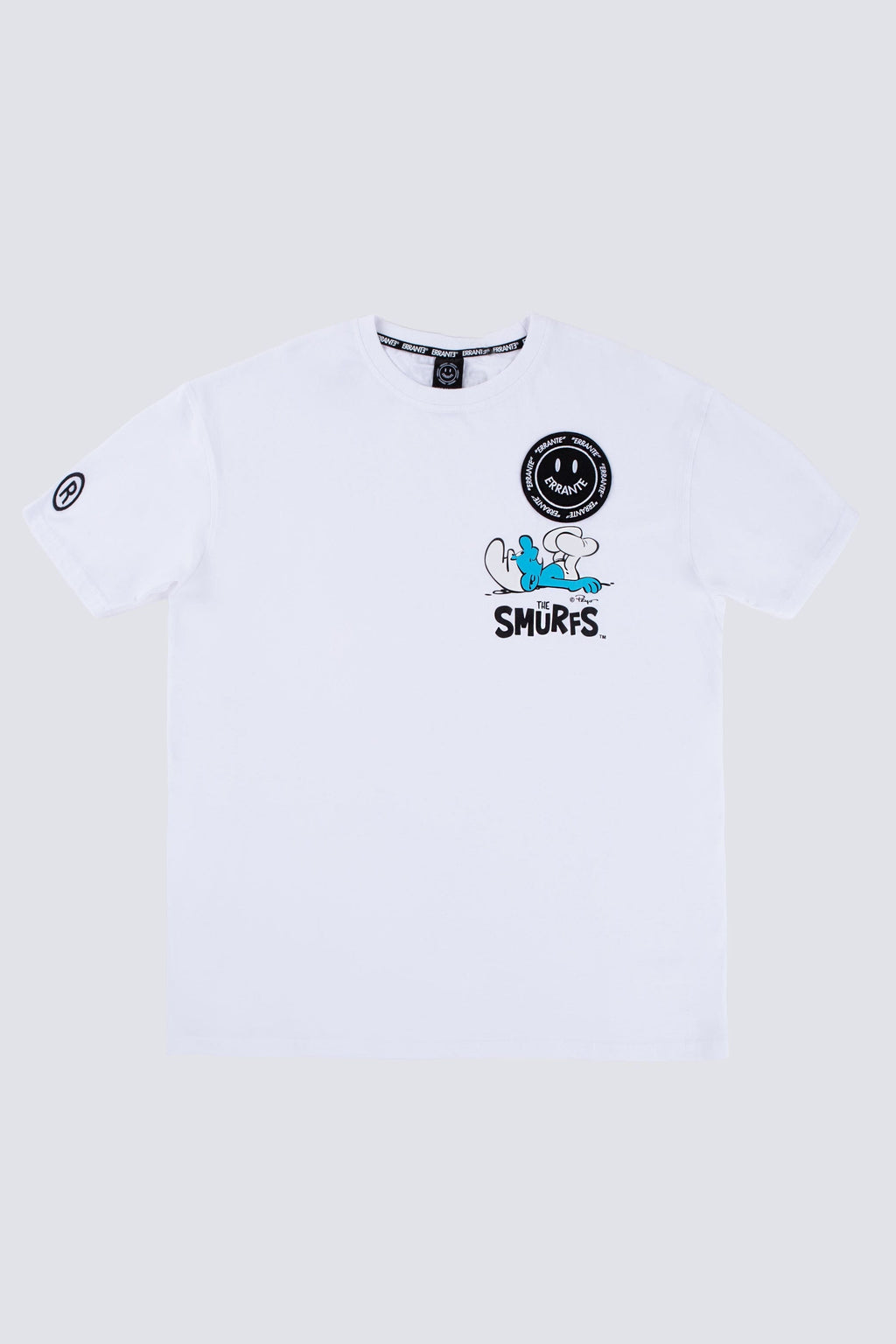 Polera Manga Corta Pitufos Bubbly Blanco ERRANTE