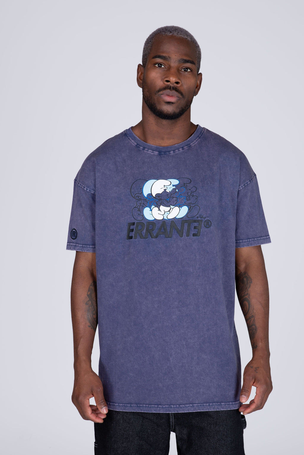 Polera Manga Corta Pitufos Chilly Azul ERRANTE