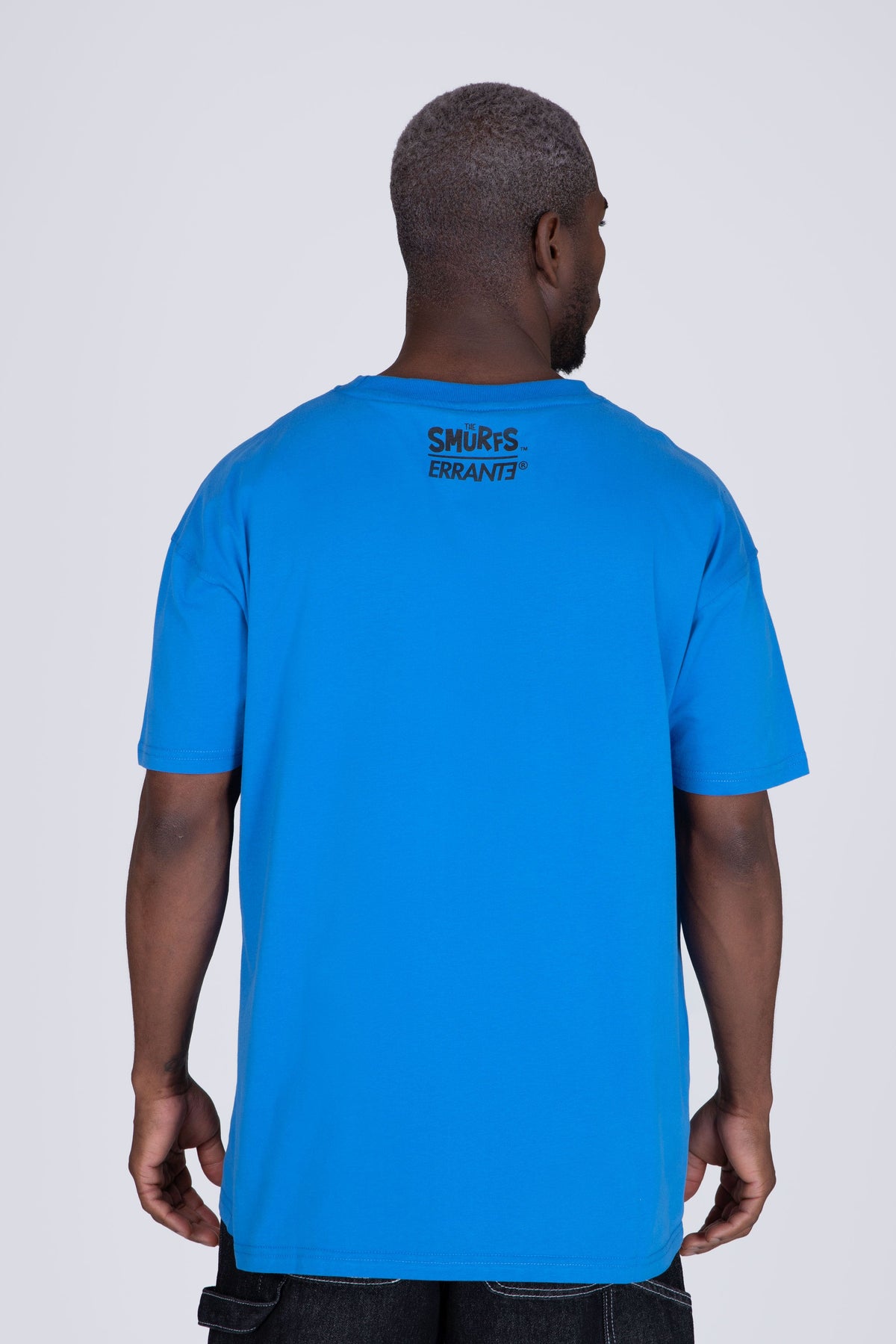 Polera Manga Corta Pitufos Village Azul ERRANTE