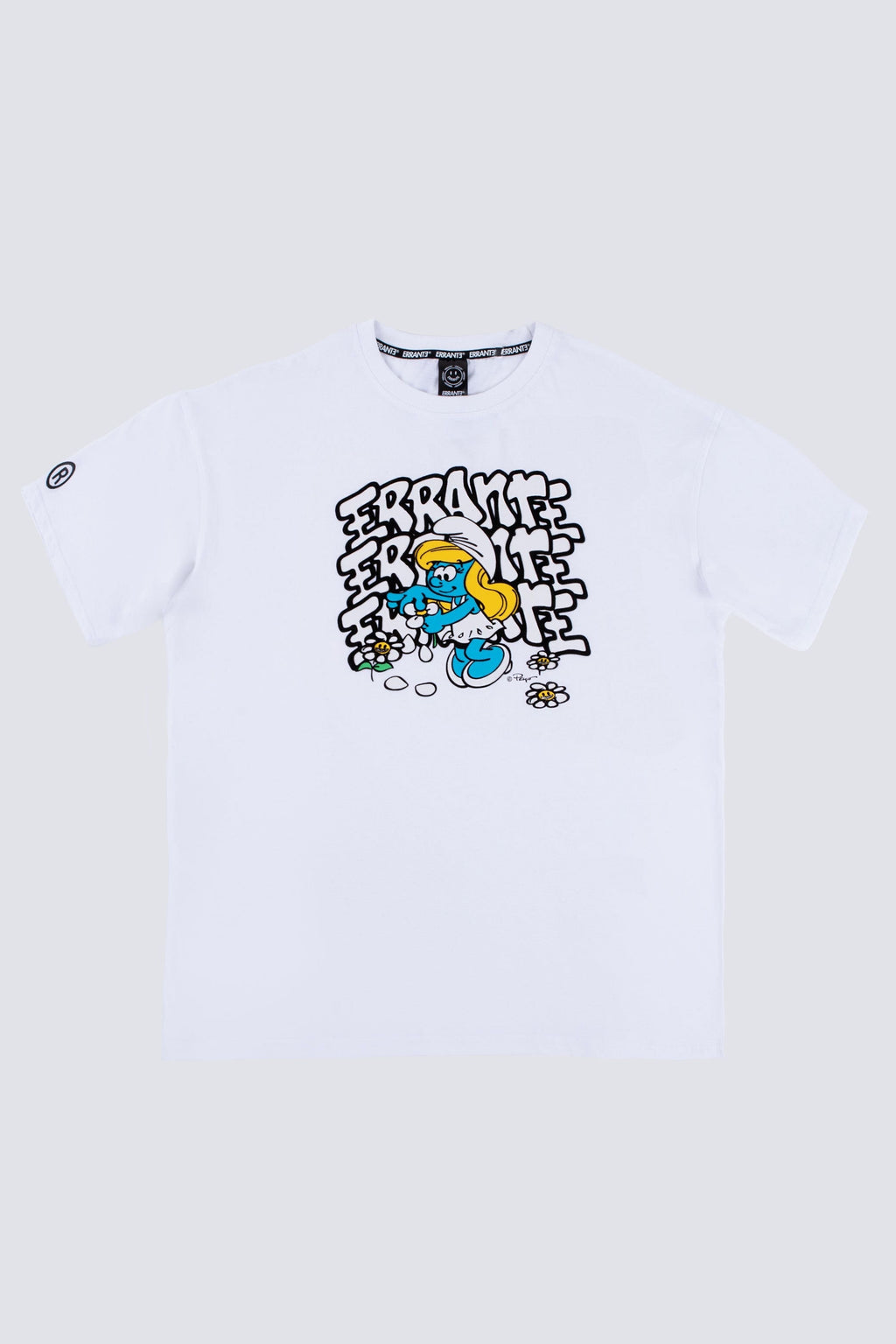 Polera Manga Corta Pitufos Smufette Blanco ERRANTE