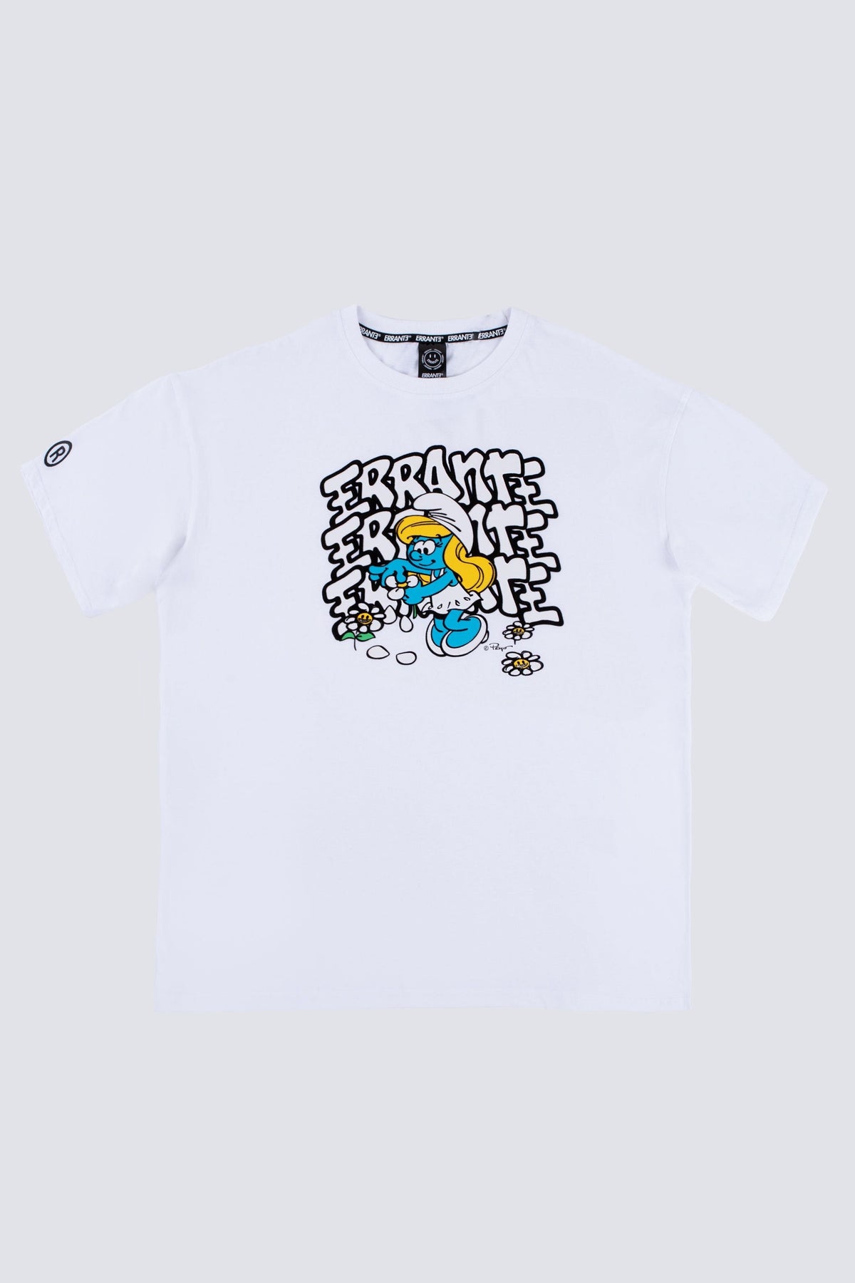 Polera Manga Corta Pitufos Smufette Blanco ERRANTE
